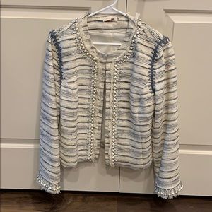Tory Burch woven jewel jacket coat 14